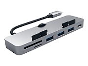 Satechi Aluminum Type-C CLAMP PRO Hub (3x USB 3.0,MicroSD) - Space Grey