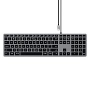 Satechi Slim W3 USB-C BACKLIT Wired Keyboard - US - Space Grey
