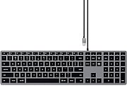 Satechi Slim W3 USB-C BACKLIT Wired Keyboard - US - Space Grey