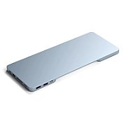 Satechi USB-C Slim Dock 24  IMAC (1xType-C Upstream Port,2x USB 2.0,1xMicro SD,1xSD Card,1xUSB-A,1x M.2 SSD slot, 1xUSB-C) colour match cable inc. - Blue