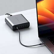 Satechi 200W USB-C 6-PORT GAN CHARGER (6xUSB-C PD  Supports PD 3.1/3.0, QC 4.0+ & PPS) - Grey