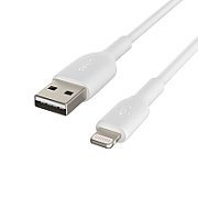 Belkin BOOST CHARGE USB-A to Lightning Cable, PVC - 1M (2 PK) - White