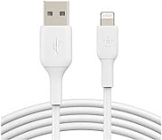 Belkin BOOST CHARGE USB-A to Lightning Cable, PVC - 1M (2 PK) - White
