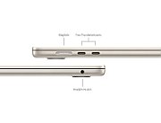 Laptop Apple MacBook Air MRYR3RO/A, 15.3 inch 2880 x 1864, Apple M3 8-Core (8 C, 2.7 GHz - 4.0 GHz), 8 GB RAM, 256 GB SSD, Apple M3 10-Core, Mac OS