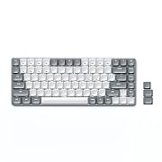Satechi SM1 Slim Mechanical Backlit Bluetooth Keyboard (Windows Keycaps - Windows, Left Alt, Right Alt 2.4GHz USB Receiver) - Grey/White