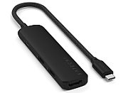 Satechi 4-in-1 USB-C Slim Multiport Adapter 4K - Black
