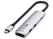 Satechi 4-in-1 USB-C Slim Multiport Adapter 4K - Silver