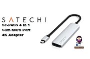 Satechi 4-in-1 USB-C Slim Multiport Adapter 4K - Silver