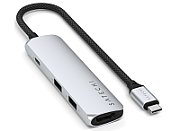 Satechi 4-in-1 USB-C Slim Multiport Adapter 4K - Silver