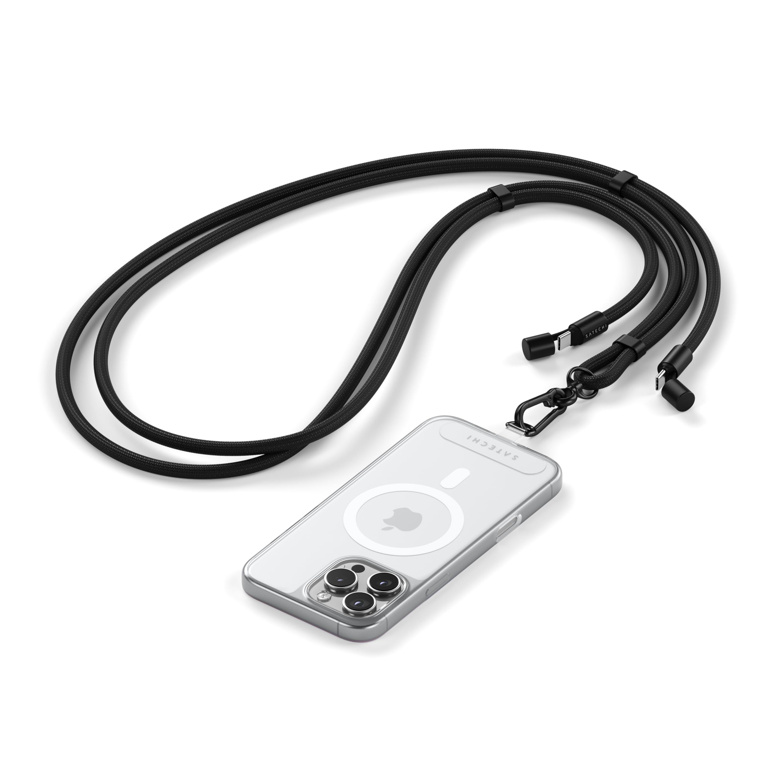 Satechi OntheGo Crossbody Lanyard Cable - Black