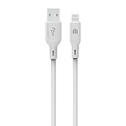 Dviced Cable USB-A to Lightning silicone 1,25m - White