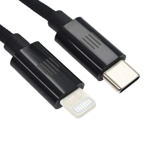Dviced Cable USB-C to Lightning Nylon Textile 1,25m - Black