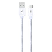 Dviced Cable USB-A to USB-C Nylon Textile 1,25m - White
