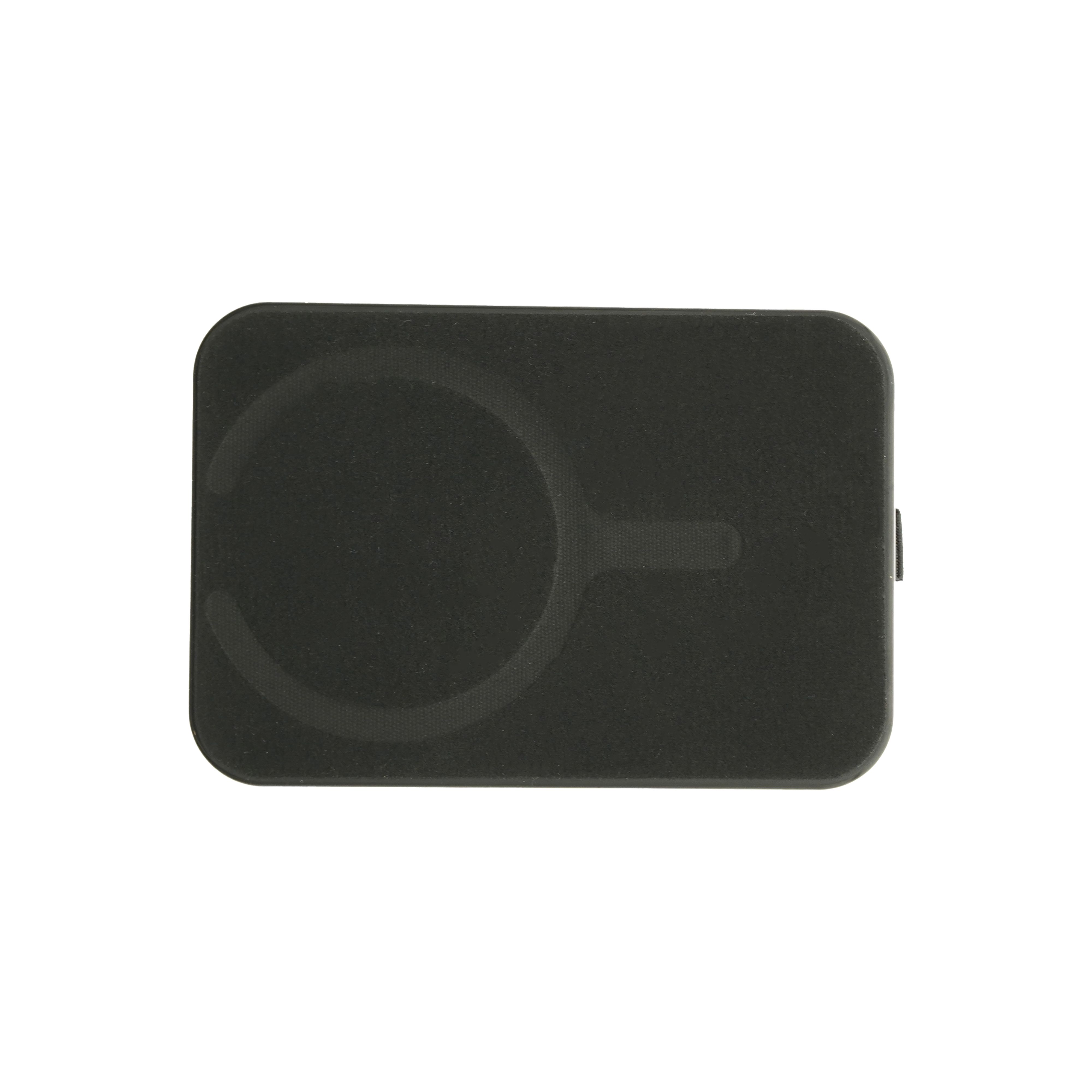 Dviced Leather magsafe foldable cardholder and stand - Black