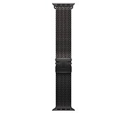 Apple Watch 49mm Loop:  Black Titanium Milanese Loop - Large