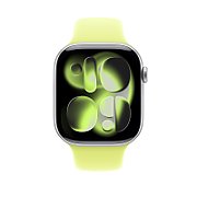 Apple Watch 46mm Band:  Neon Yellow Sport Band - S/M - SEASONAL