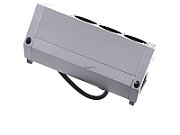 Desk socket outlet 3-way  color: Inox