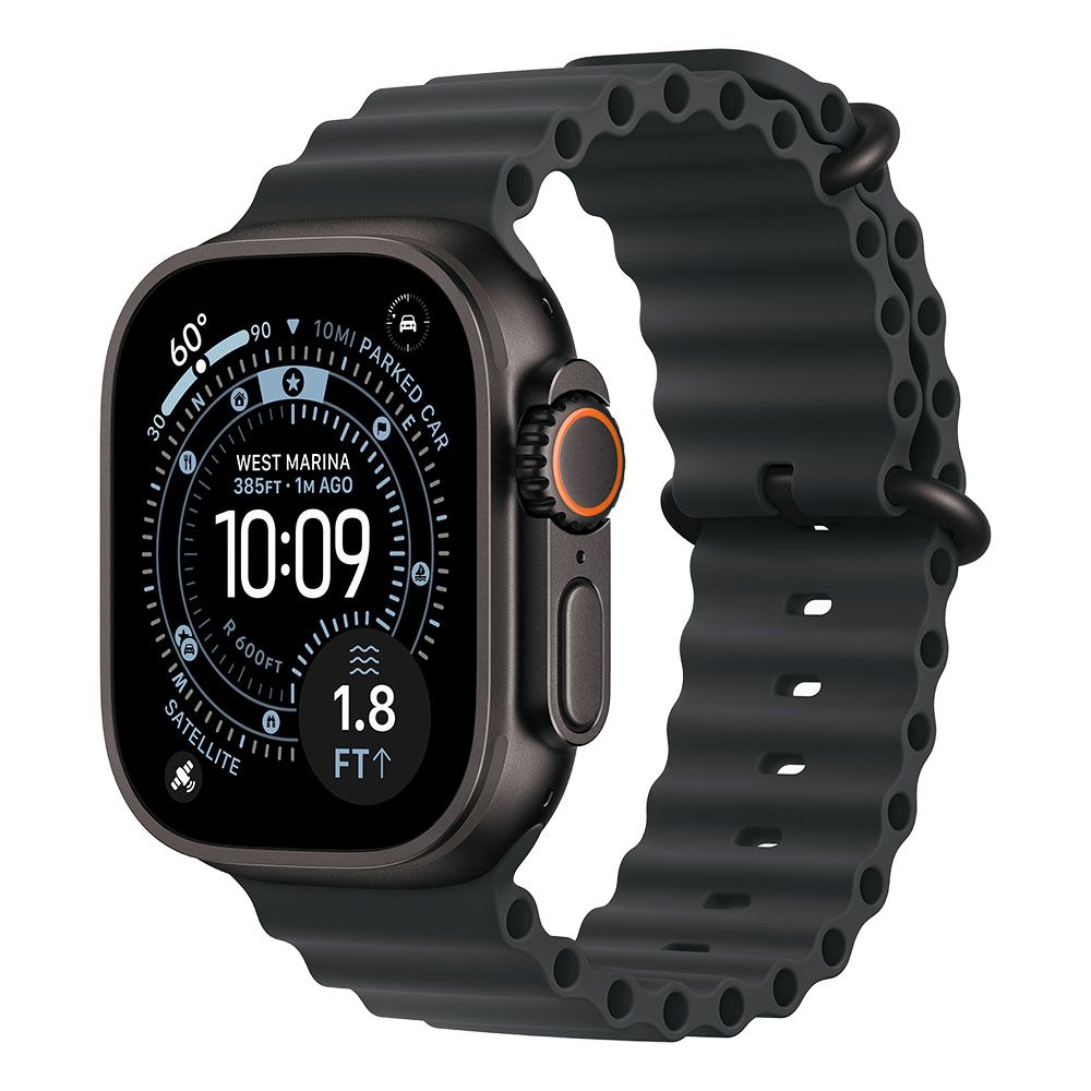 Apple Watch Ultra 3 GPS + Cellular 49mm Black Titanium Case with Black Ocean Band