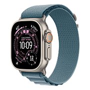 Apple Watch Ultra 3 GPS + Cellular 49mm Natural Titanium Case with Light Blue Alpine Loop - Medium
