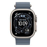 Apple Watch Ultra 3 GPS + Cellular 49mm Natural Titanium Case with Anchor Blue Ocean Band