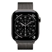 Apple Watch Series 11 GPS + Cellular 46mm Slate Titanium Case with Slate Milanese Loop - M/L