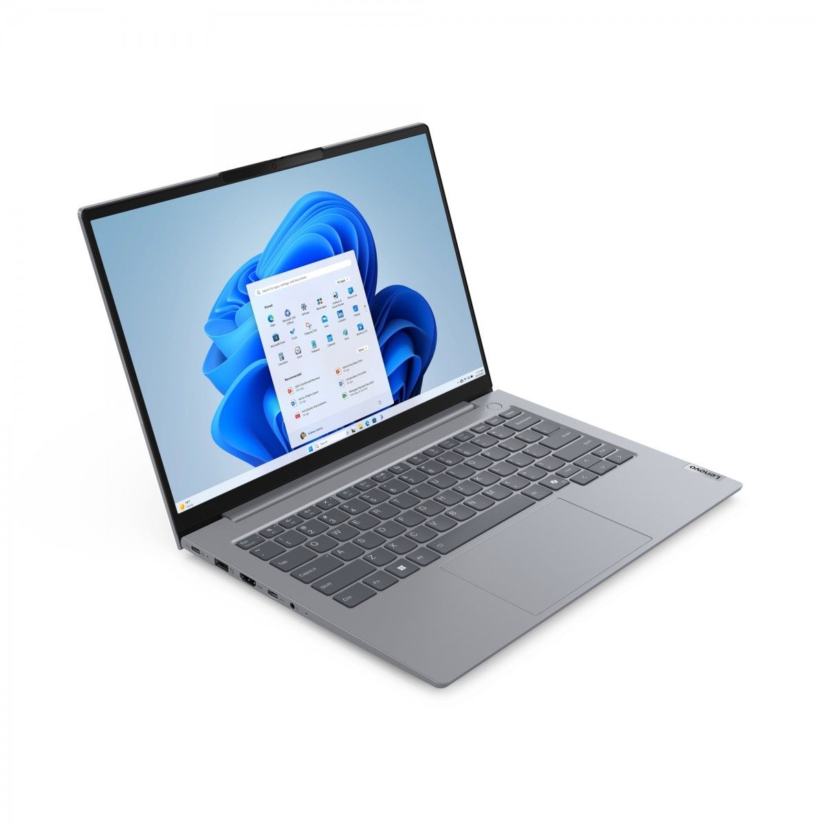 Laptop Lenovo ThinkBook 14 G7 21MV002XPB, 14 inch 1920 x 1200, AMD Ryzen 5 7535HS (6 C / 12 T, 3.3 GHZ - 4.55 GHz, 3 MB + 16 MB cache, 12 W), 16 GB DDR5, 512 GB SSD, AMD Radeon Graphics, Windows 11 Pro