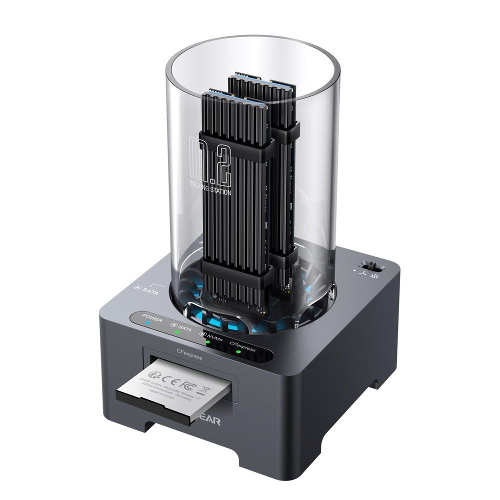 GRAUGEAR Docking Station fĂĽr M.2NVMe/NGFF SSD/CF-Express