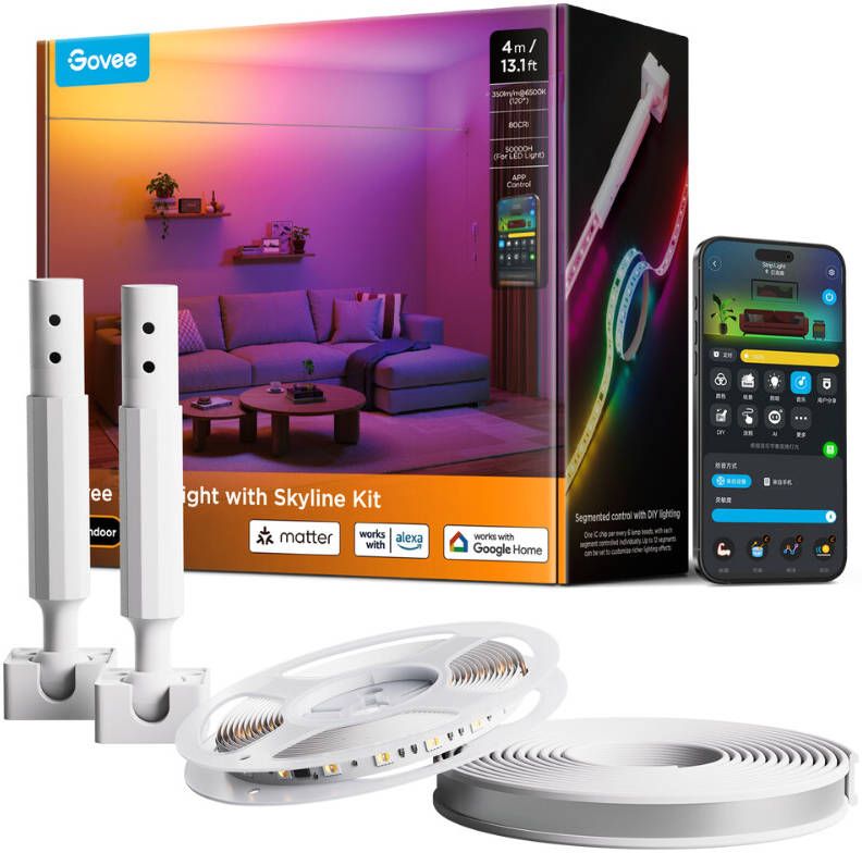 Govee H61B8 RGBICWW LED Strip 2.4GHz WiFi+BT