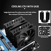 COOLER Thermalright  Phantom Spirit 120 SE Black  skt. Intel si AMD, racire cu aer, vent. 120mm, 1500 rpm, 7 heatpipes, inaltime 154mm, , Phantom Spirit 120 SE Black   (timbru verde 0.8 lei)