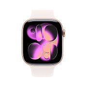 Apple Watch S11 GPS 42mm Rose Gold Aluminium Case with Light Blush Sport Band - S/M