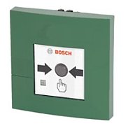 Buton adresabil Bosch FMC-210-DM-G-GR cu geam (dubla actiune), verde, de interior IP52
