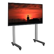 Stand TV mobil pe roti, 70-120 inch, TECHLY, argintiu, ICA-TR43