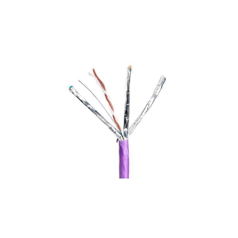 Cablu U/FTP cat.6A, manta LS0H, Euroclass Cca-s1a, d0, a1 - 305m/rola, Violet - Molex