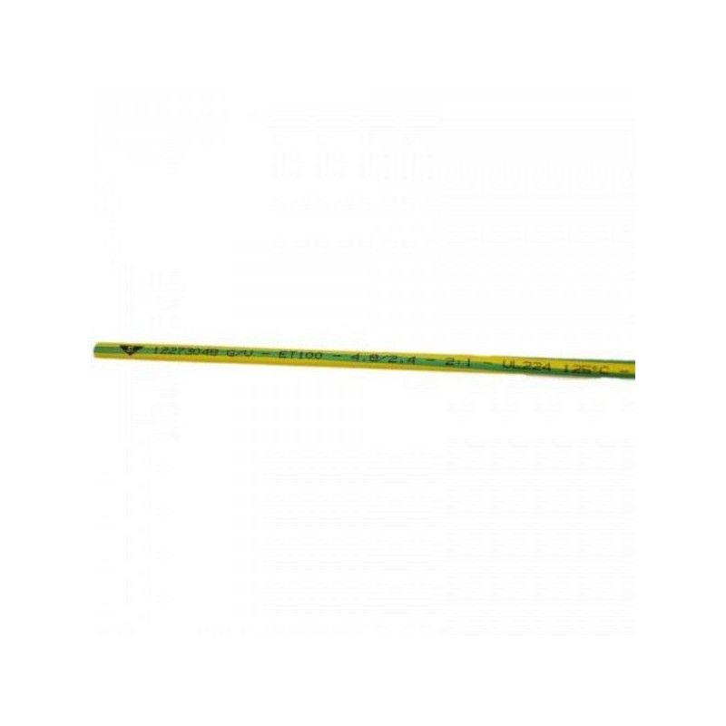 Tub termocontractabil 12,7 / 6,4 mm ET100, galben-verde (16buc)- ELEMATIC