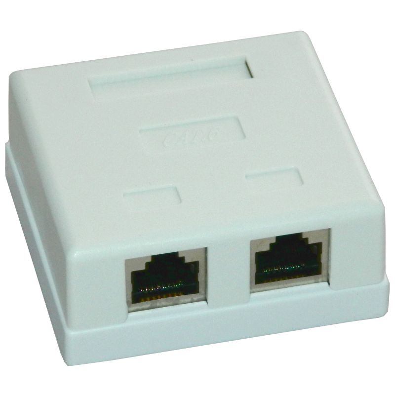 Priza FTP dubla aplicata cat.6 - EMTEX