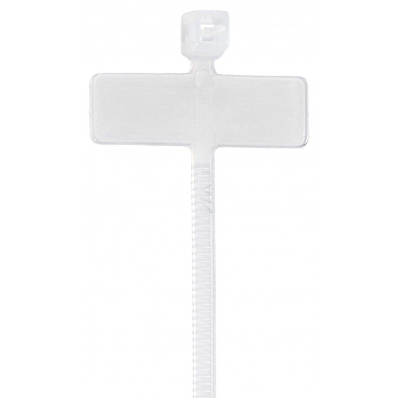 Brida plastic 2,5 x 200 eticheta (100 buc)- ELEMATIC