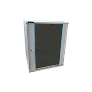 Rack 18U 600x600, montare pe perete, usa din sticla, panouri laterale detasabile si securizate, dezasamblat, culoare gri RAL 7035, DATEUP