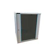 Rack 18U 600x600, montare pe perete, usa din sticla, panouri laterale detasabile si securizate, dezasamblat, culoare gri RAL 7035, DATEUP