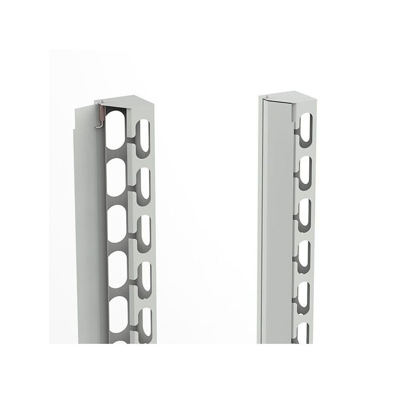 Ghidaj vertical 45U, pentru rack cu latimea de 800mm, 1 set (stanga + dreapta) negru, DECKRO