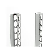 Ghidaj vertical 47U, pentru rack cu latimea de 800mm, 1 set (stanga + dreapta) negru, DECKRO