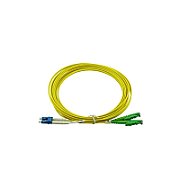 Patchcord FO E2000/APC-LC/PC, SM OS2 9/125, manta LSZH 3.0mm, duplex 10m - Emtex