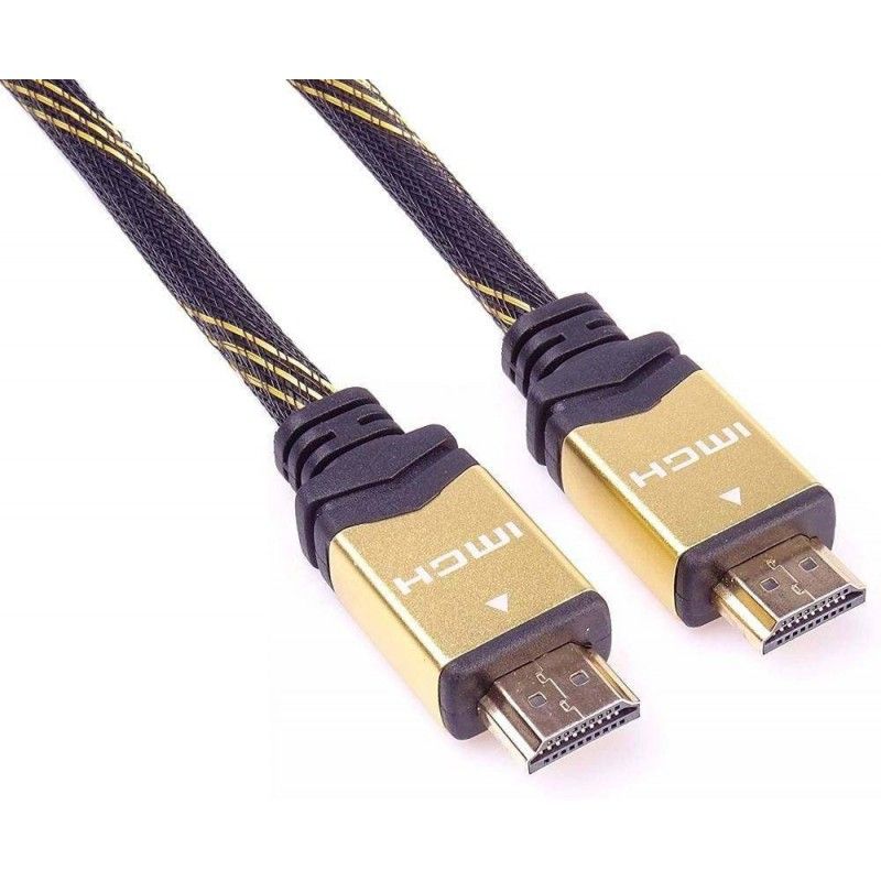 Cablu HDMI, tata-tata, 4K, High Speed, V1.4 contacte aurite, 1m, Negru, PremiumCord