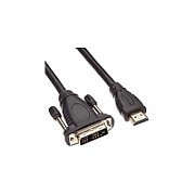 Cablu HDMI - DVI-D (18+1), dubluecranat, conectori auriti, 3m, PremiumCord