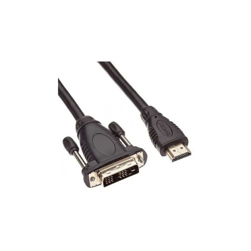 Cablu HDMI - DVI-D (18+1), dubluecranat, conectori auriti, 10m, PremiumCord