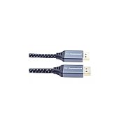 Cablu DisplayPort, tata - tata, Versiunea 1.4, 8K (7680x4320), dublu ecranat, manson textil, conectori metalici auriti, 0.5m, PremiumCord