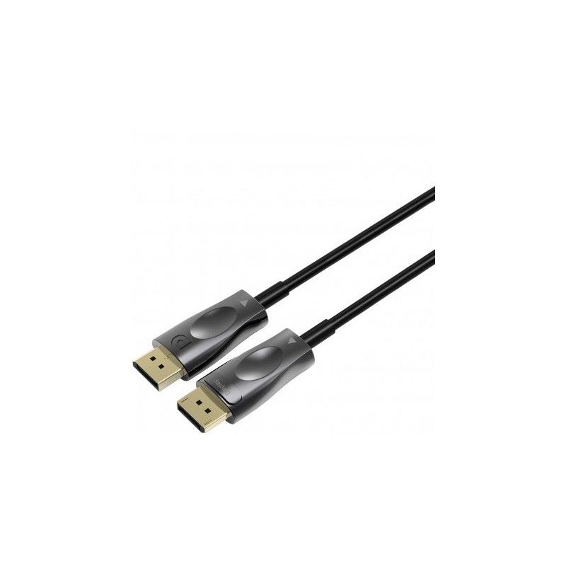 Cablu Fibra Optica DisplayPort, tata - tata, V1.4, 8K (7680x4320), conectori auriti, 50m, PremiumCord