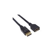 Cablu prelungitor DisplayPort, tata - mama, 4K@30Hz, conectori auriti, 3m, dublu ecranat, PremiumCord