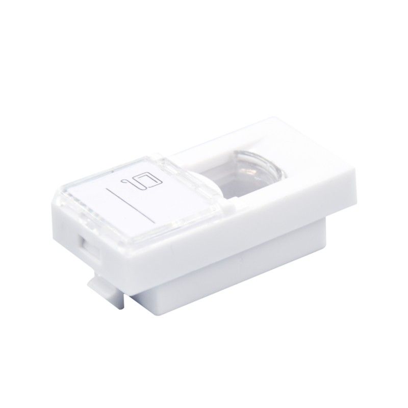 Faceplate 45x22.5 pentru 1x keystone (compatibil Legrand Mozaic) - Emtex