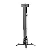 Suport de tavan pentru videoproiector, Nexio, reglabil, extensie 43-65 cm, capacitate sustinere 20KG, Negru