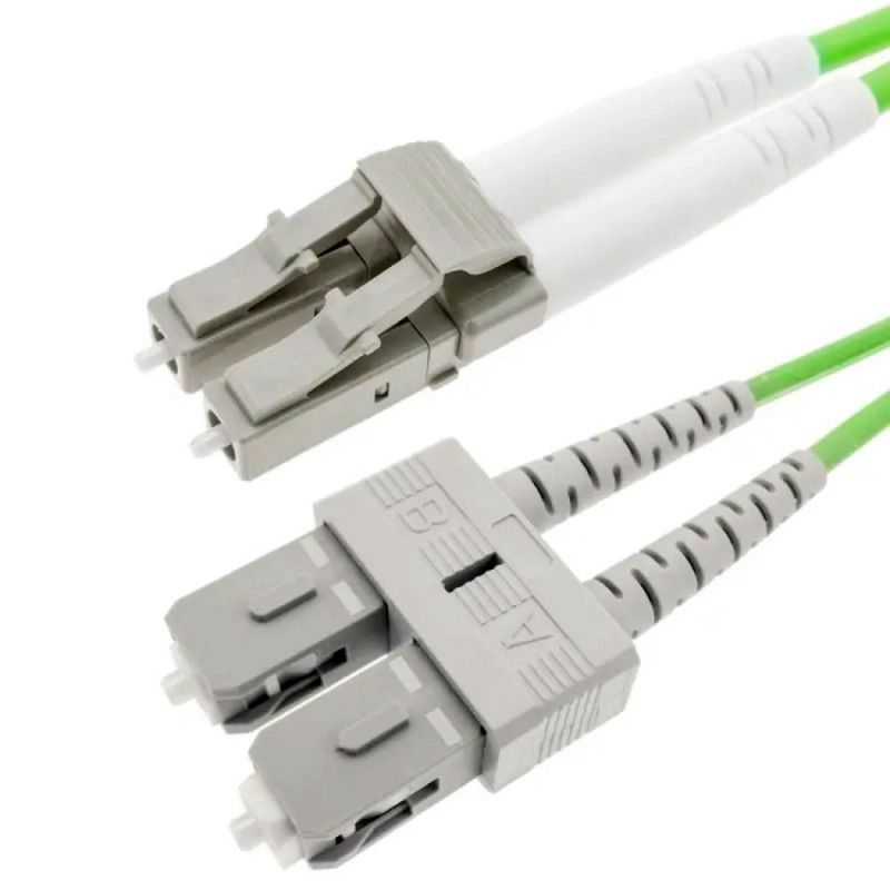 Patchcord FO SC/PC-LC/PC, MM OM5 50/125, manta LSZH 3.0mm, duplex 10m - EMTEX